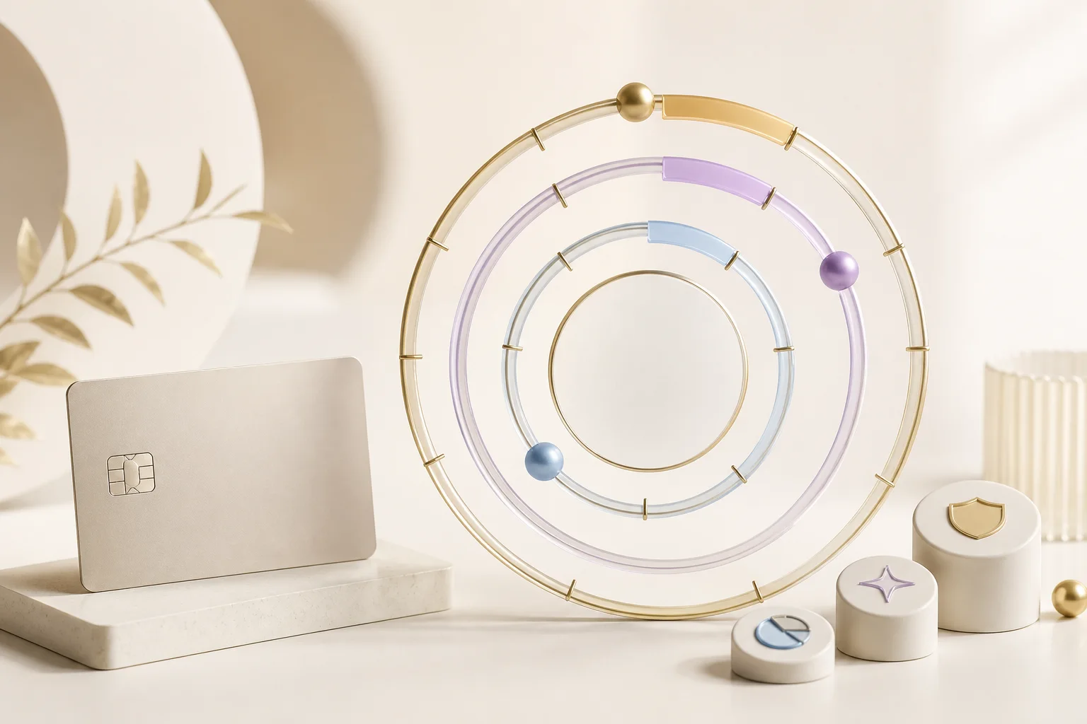 Concentric calendar rings showing different statement credit reset schedules