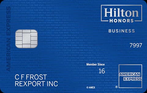 Hilton Honors Business card art