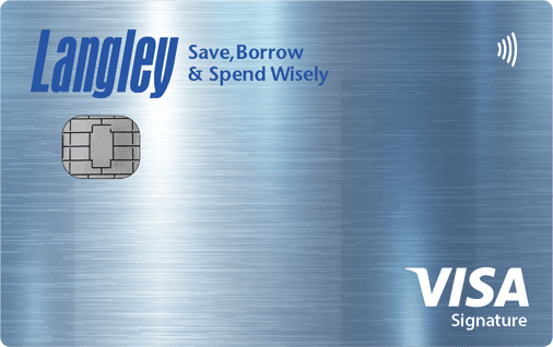 Langley Federal Signature Cash Back card art