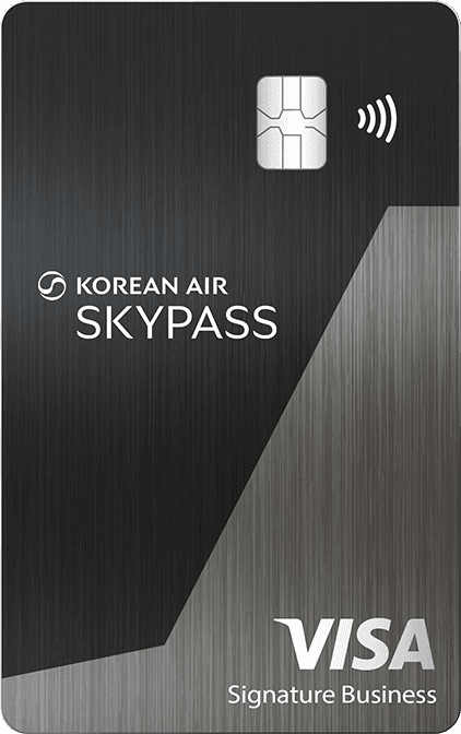 Korean Air Skypass Business card art