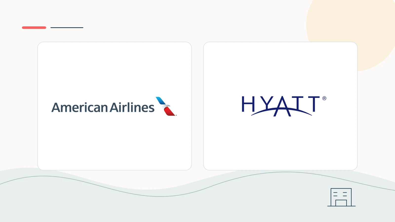 American Airlines and Hyatt brand imagery in a clean editorial composition.