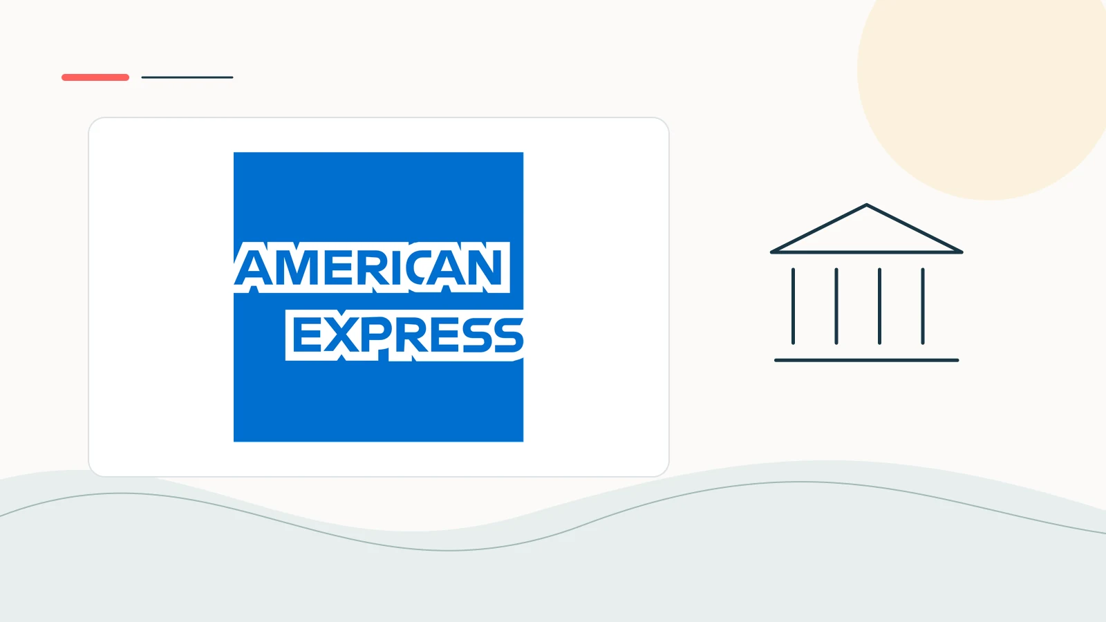 American Express brand imagery in a clean editorial composition.
