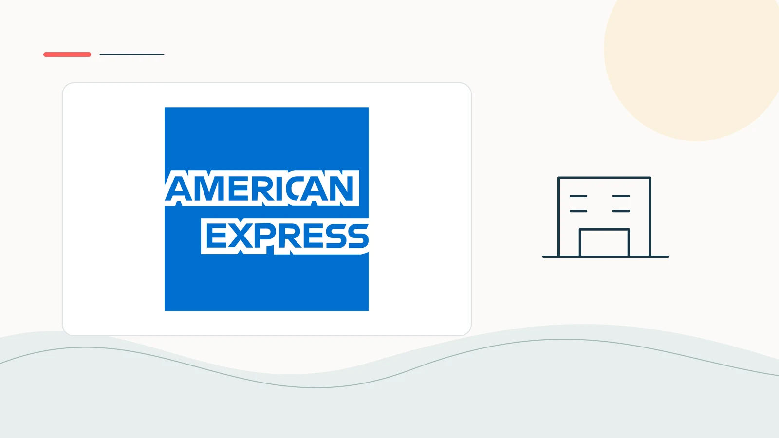 American Express brand imagery in a clean editorial composition.
