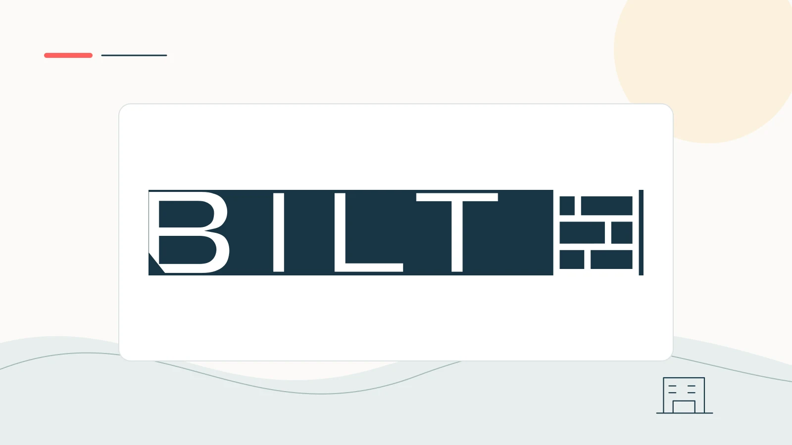 Bilt brand imagery in a clean editorial composition.