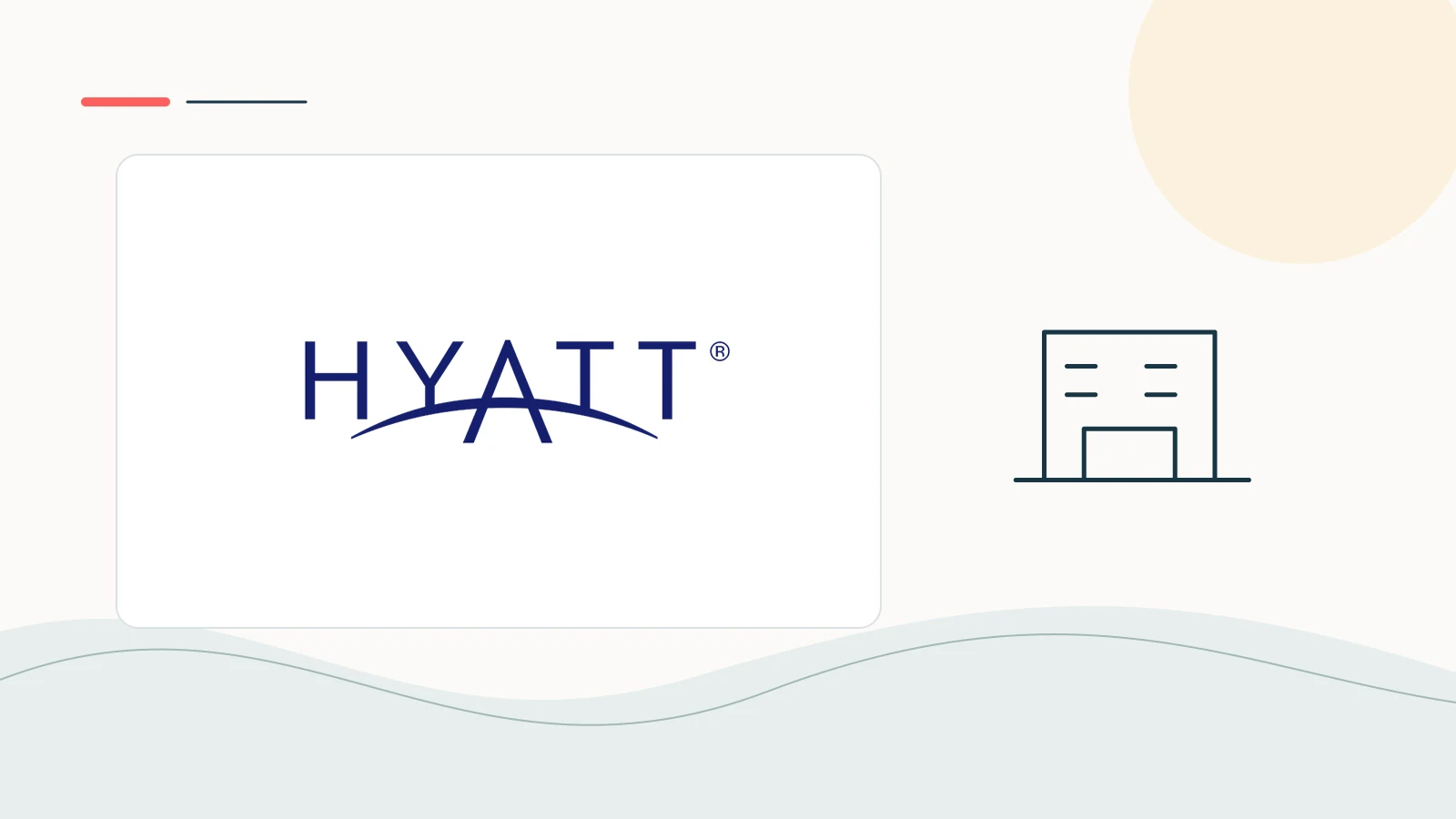 Hyatt brand imagery in a clean editorial composition.