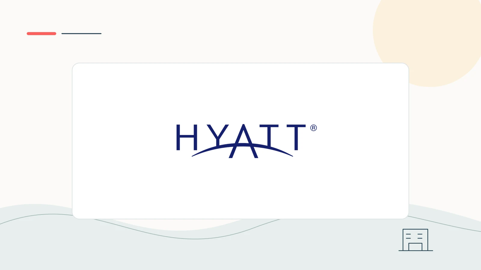 Hyatt brand imagery in a clean editorial composition.