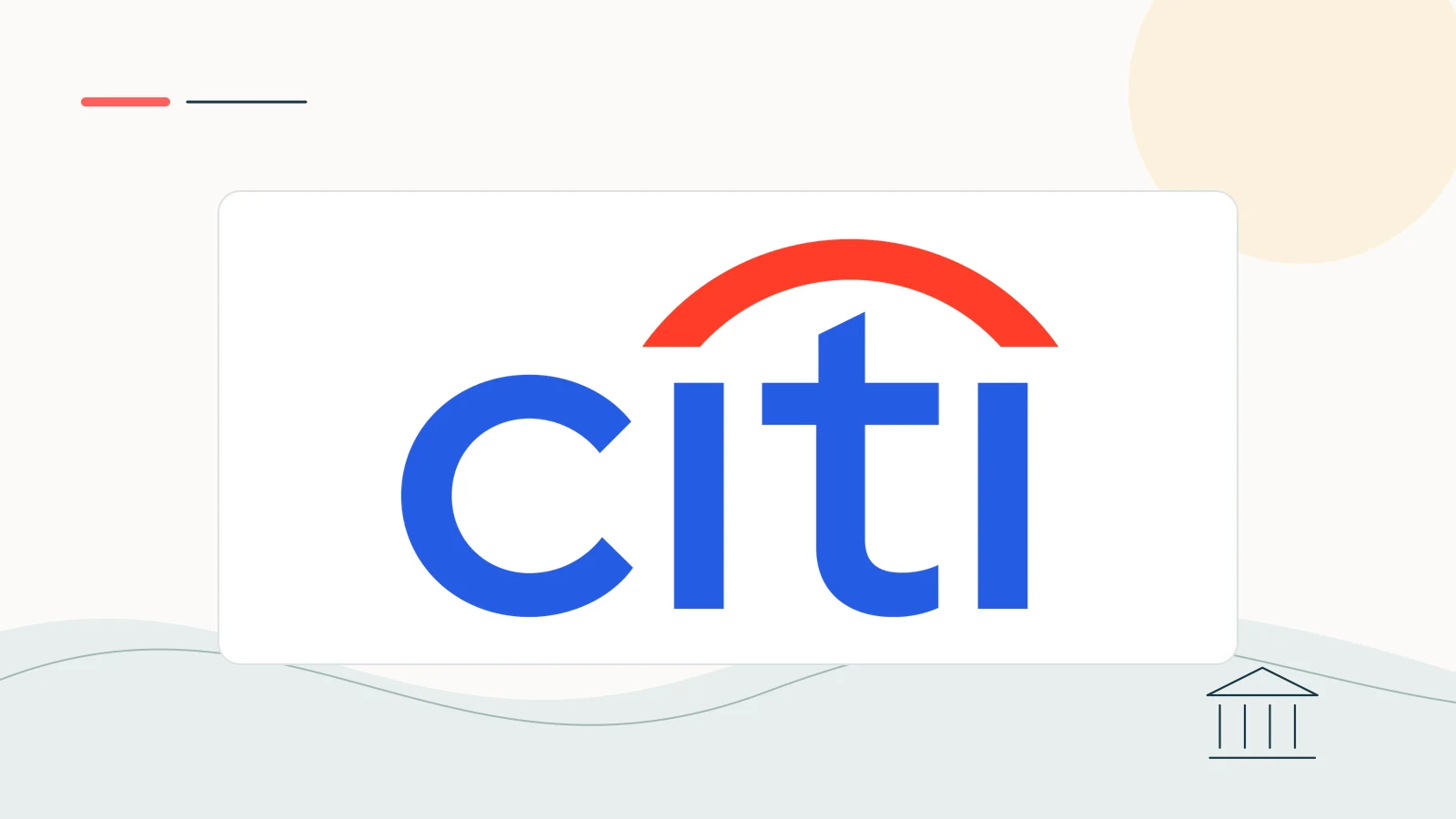 Citi brand imagery in a clean editorial composition.