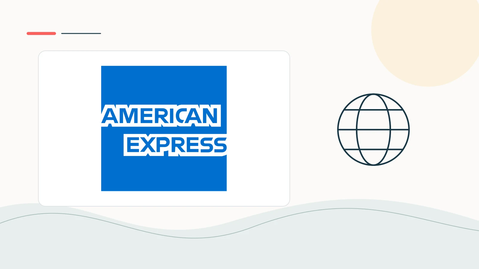 American Express brand imagery in a clean editorial composition.
