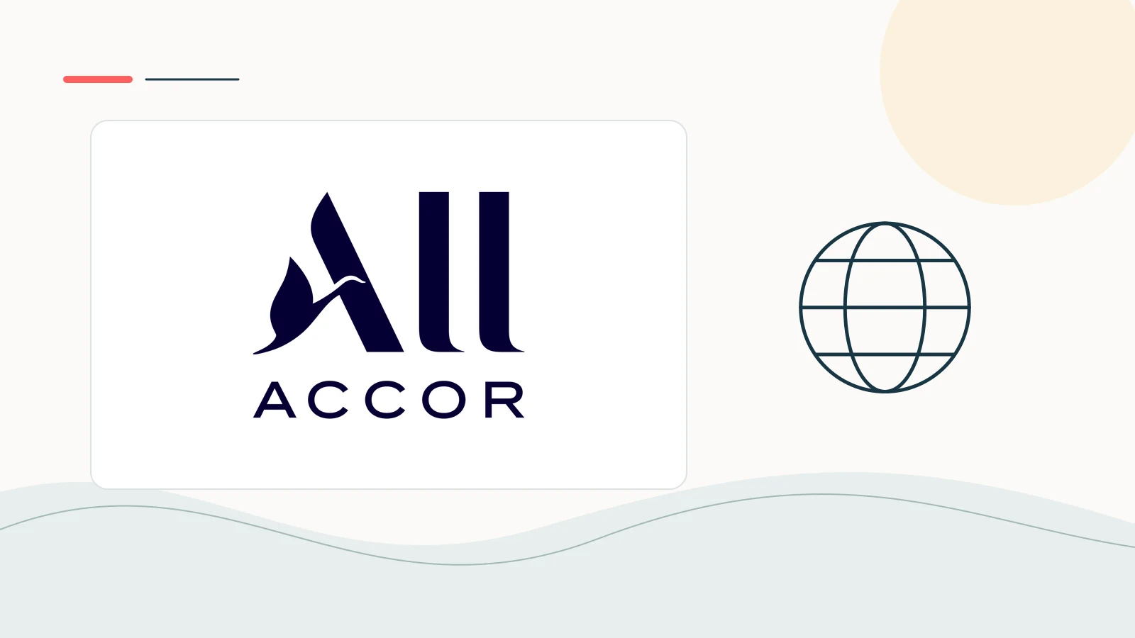 ALL Accor brand imagery in a clean editorial composition.