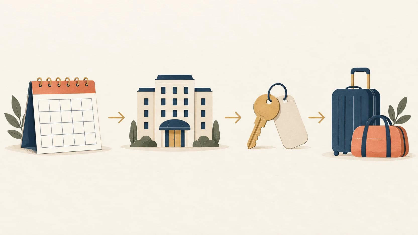 Four-step Marriott promotion checklist for registration, property, rate and two-night stay timing