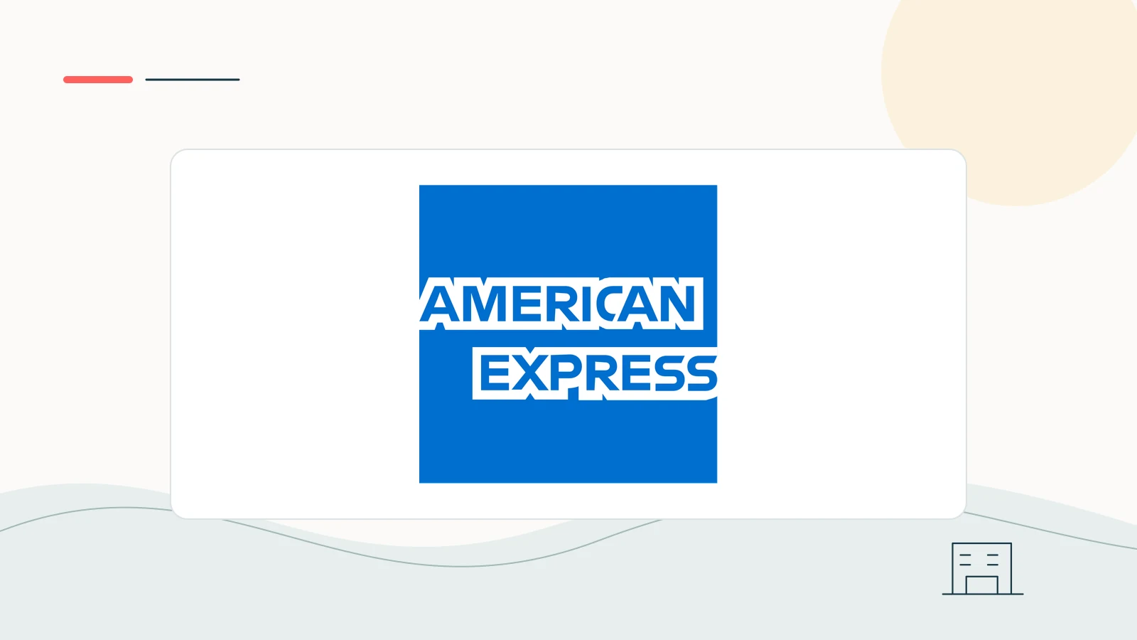 American Express brand imagery in a clean editorial composition.