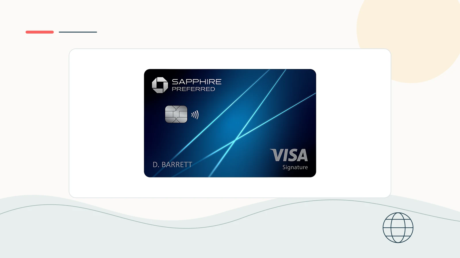 Chase Sapphire Preferred brand imagery in a clean editorial composition.
