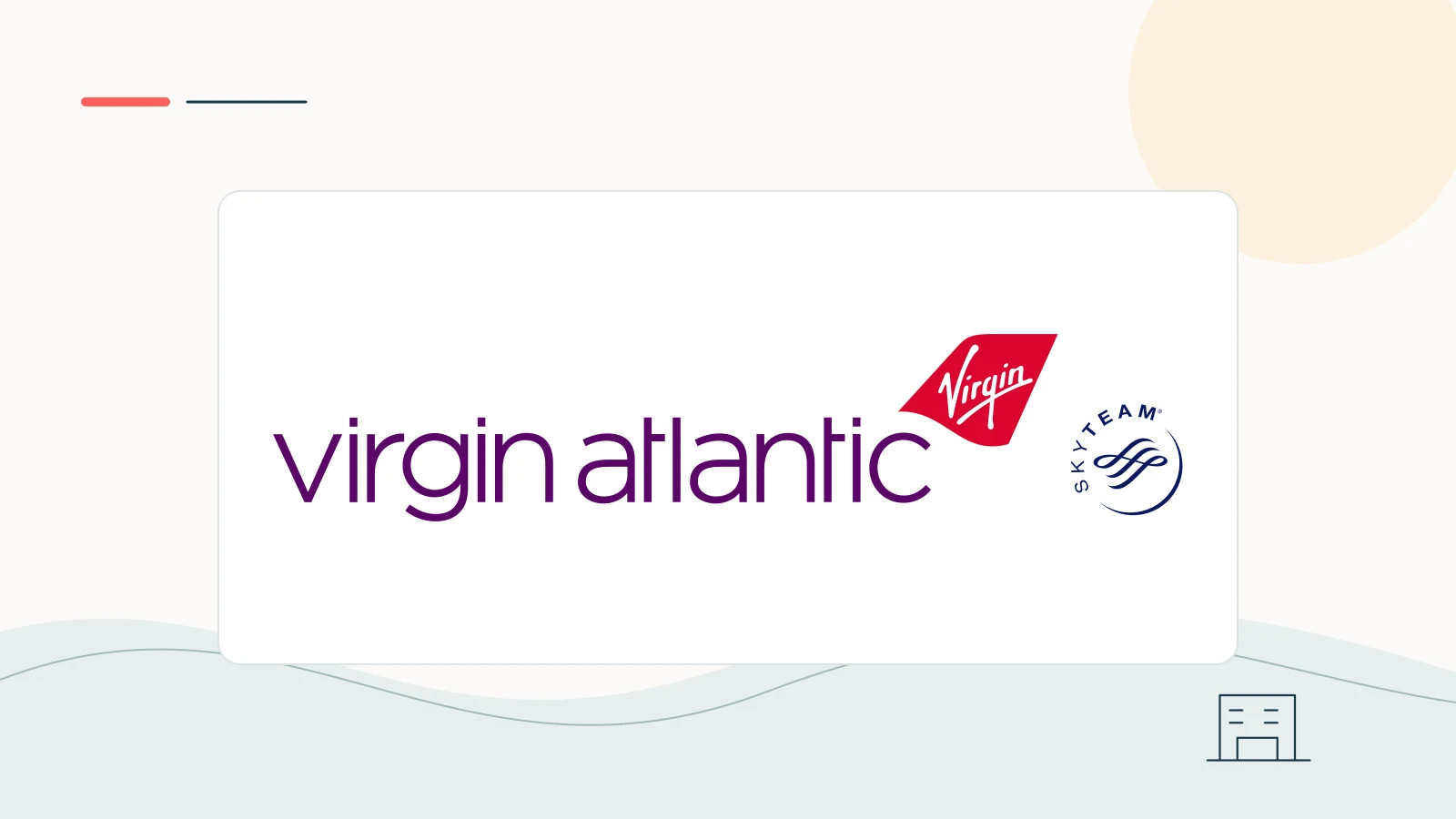 Virgin Atlantic brand imagery in a clean editorial composition.